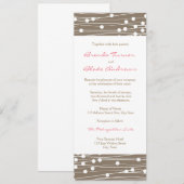 結婚式招待状-ドオーガニックットと線 招待状 (正面/裏面)