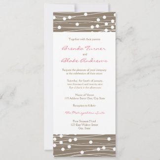 結婚式招待状-ドオーガニックットと線 招待状