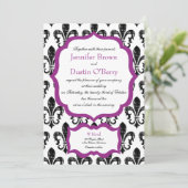 結婚式招待状|ニューオーリンズ|暗い赤紫色2 招待状 (スタンド正面)