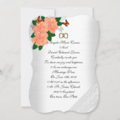 結婚式招待状 ハイビスカスと蝶 招待状 (正面)