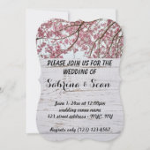 結婚式招待状 ハーフ＆ハーフ デザイン 招待状 (正面)