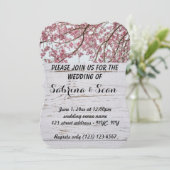 結婚式招待状 ハーフ＆ハーフ デザイン 招待状 (スタンド正面)