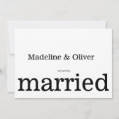 結婚式招待状 フォト モダン シック 招待状 (裏面)