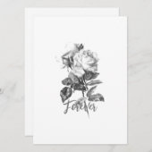 結婚式招待状 フラットカード (正面/裏面)