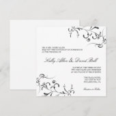 結婚式招待状|フローラグレースII|wblk 招待状 (正面/裏面)