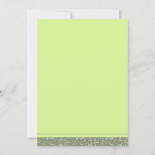 結婚式招待状-フローラファンタジー-Apple Green 招待状 (裏面)