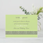 結婚式招待状-フローラファンタジー- Apple Green 招待状 (スタンド正面)