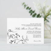 結婚式招待状 | フローラル グレイス |wb 招待状 (スタンド正面)
