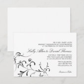 結婚式招待状 | フローラル グレイス |wb 招待状 (正面/裏面)