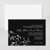 結婚式招待状|フローラ猶予|ブルー 招待状 (正面/裏面)