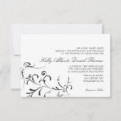 結婚式招待状|フローラ猶予|wb 招待状 (正面)