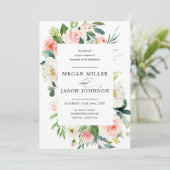 結婚式招待状、フローラ、エレガント、クラシック 招待状 (スタンド正面)