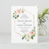 結婚式招待状、フローラ、エレガント、クラシック 招待状 (スタンド正面)
