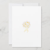 結婚式招待状 ボタニカル 白 デイジー 招待状 (裏面)