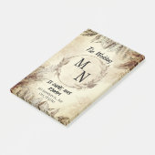 結婚式招待状 ポストイット (アングル)