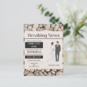 結婚式招待状 ポストカード (スタンド正面)