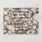 結婚式招待状 ポストカード (裏面)