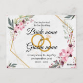 結婚式招待状 ポストカード (裏面)