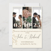 結婚式招待状 マグネット招待状 (正面)