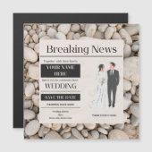 結婚式招待状 マグネット招待状 (正面/裏面)