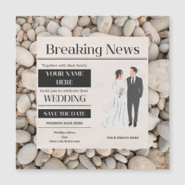 結婚式招待状 マグネット招待状