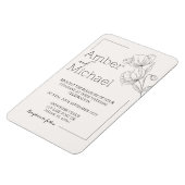 結婚式招待状 マグネット (左側)