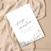 結婚式招待状 ミニマリスト ボヘミアンフラワーズ 招待状