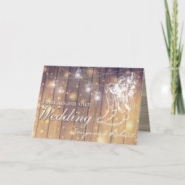 結婚式招待状-メーソンジャーおよびカウボーイ・ブーツ 招待状