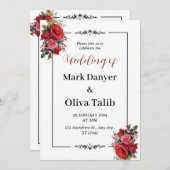 結婚式招待状 | モダン&エレガント 招待状 (正面/裏面)