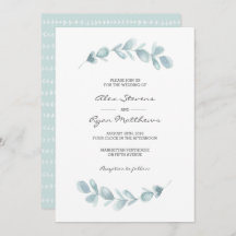 結婚式招待状 |ユーカリの庭の水彩