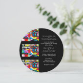 結婚式招待状(ラウンド) メキシカン カップル 招待状 (スタンド正面)