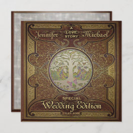 結婚式招待状 – ラブストーリーロマンチック 招待状