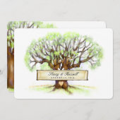 結婚式招待状-ラブツリー 招待状 (正面/裏面)