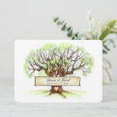 結婚式招待状-ラブツリー 招待状 (スタンド正面)