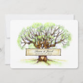 結婚式招待状-ラブツリー 招待状 (正面)