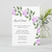 結婚式招待状 – ラベンダーバラ 招待状 (スタンド正面)
