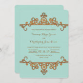 結婚式招待状|ヴィンテージ航海の 招待状 (正面/裏面)