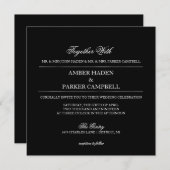 結婚式招待状 | 一緒に 招待状 (正面/裏面)