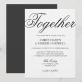 結婚式招待状|一緒に 招待状 (正面/裏面)