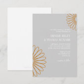 結婚式招待状 | 二輪の花 | gr 招待状 (正面/裏面)