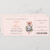 結婚式招待状、冬の結婚式、クリスマス 招待状 (正面/裏面)