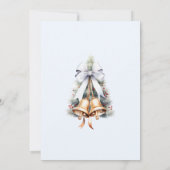 結婚式招待状、冬の結婚式、クリスマス 招待状 (裏面)