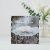 結婚式招待状--冬の結婚式 招待状 (スタンド正面)