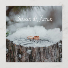 結婚式招待状--冬の結婚式 招待状