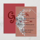 結婚式招待状 出欠カード (正面/裏面)