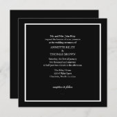 結婚式招待状 |単にIV |blk 招待状 (正面/裏面)