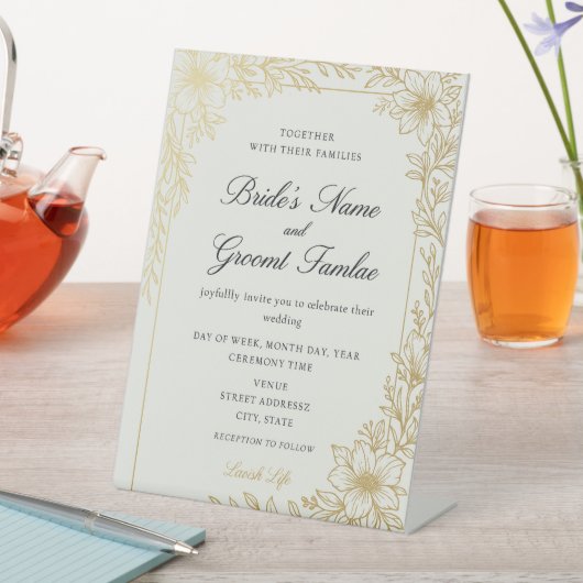 結婚式招待状 台座サイン (インサイチュ)