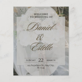 結婚式招待状 – 名前を変更するためにマッサージ