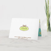 結婚式招待状〜夏花模様 招待状 (裏面)