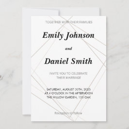 結婚式招待状 – 家族と一緒 招待状